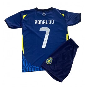 Al-Nassr Cristiano Ronaldo #7 Borte skjorte til barn 2024-25 Kortermet (+ korte bukser)